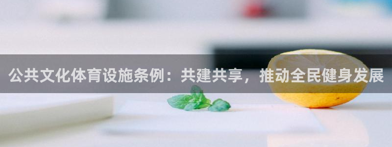 意昂4官方：公共文化体育设施条例：共建共享，推动全民