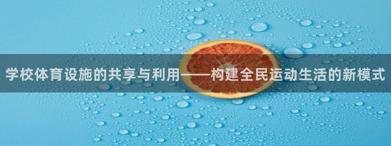 意昂4娱乐是那个系列的台子：学校体育设施的共享与利用——构建