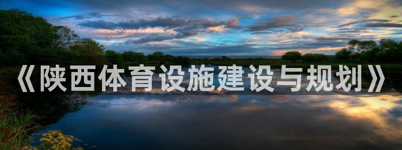 意昂体育4平台APP：《陕西体育设施建设与规划》