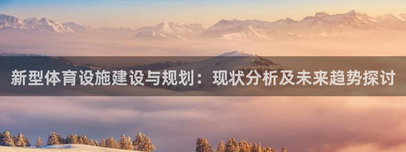 意昂体育4软件：新型体育设施建设与规划：现状分析及未