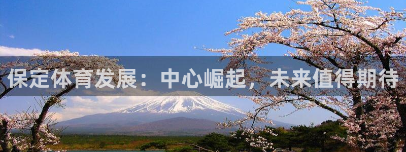 意昂体育4平台：保定体育发展：中心崛起，未来值得期待