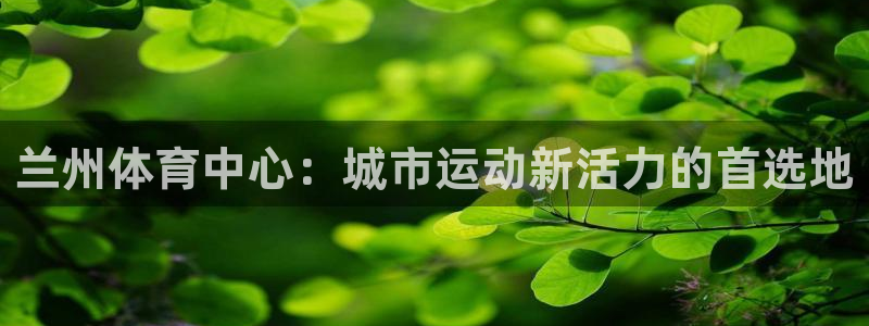 意昂4神州：兰州体育中心：城市运动新活力的首选地