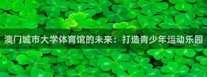 意昂4科技：澳门城市大学体育馆的未来：打造青少年运动