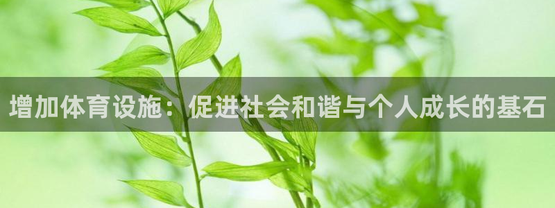 意昂4集团logo：增加体育设施：促进社会和谐与个人成长的基